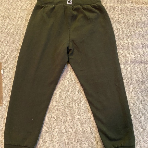 Puma Kids Boys Dark Green Sweatpants Size 6 - Picture 2 of 8